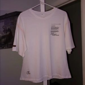 White T-shirt with writing